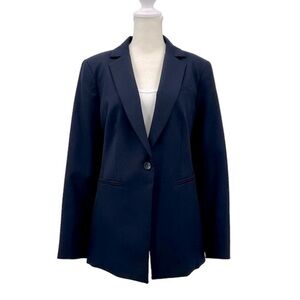 NEW PENDLETON Traditional Career Essentials Navy Blue Wool Blazer Jacket Size 8